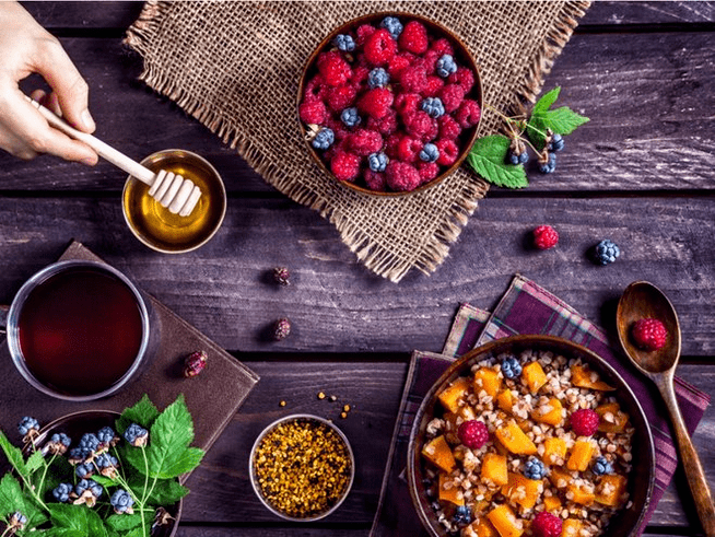 Una variedad de recetas